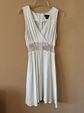 All That Jazz White Crochet Dress